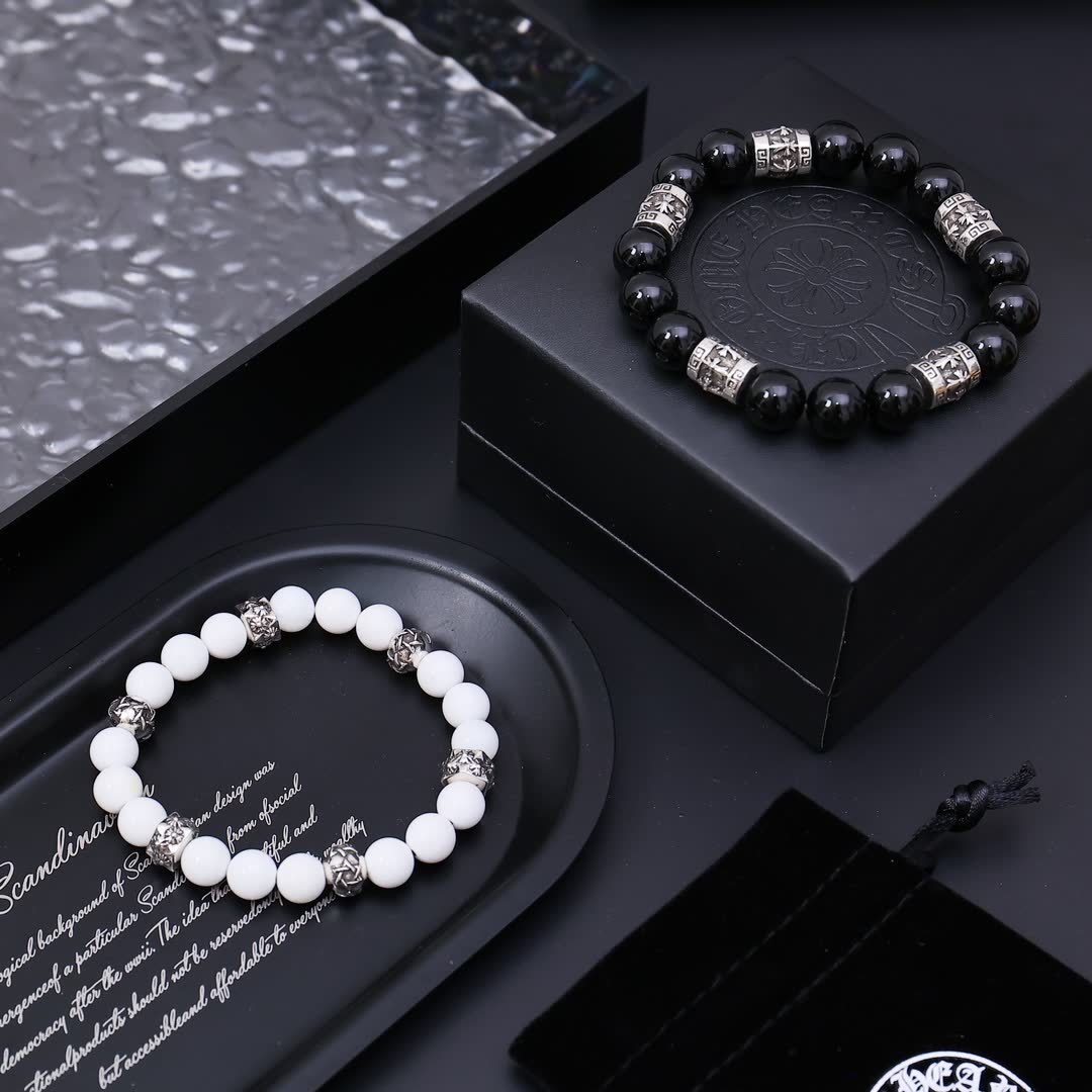 Chrome Hearts Scandinavian Design Beaded Bracelet Set